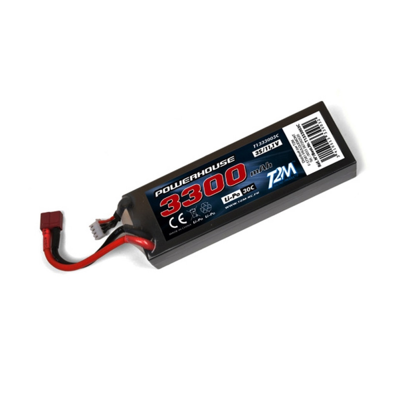 Batterie / Accu LiPo 3S 3300 mAh 30C 11.1 V - T2M T1333003C