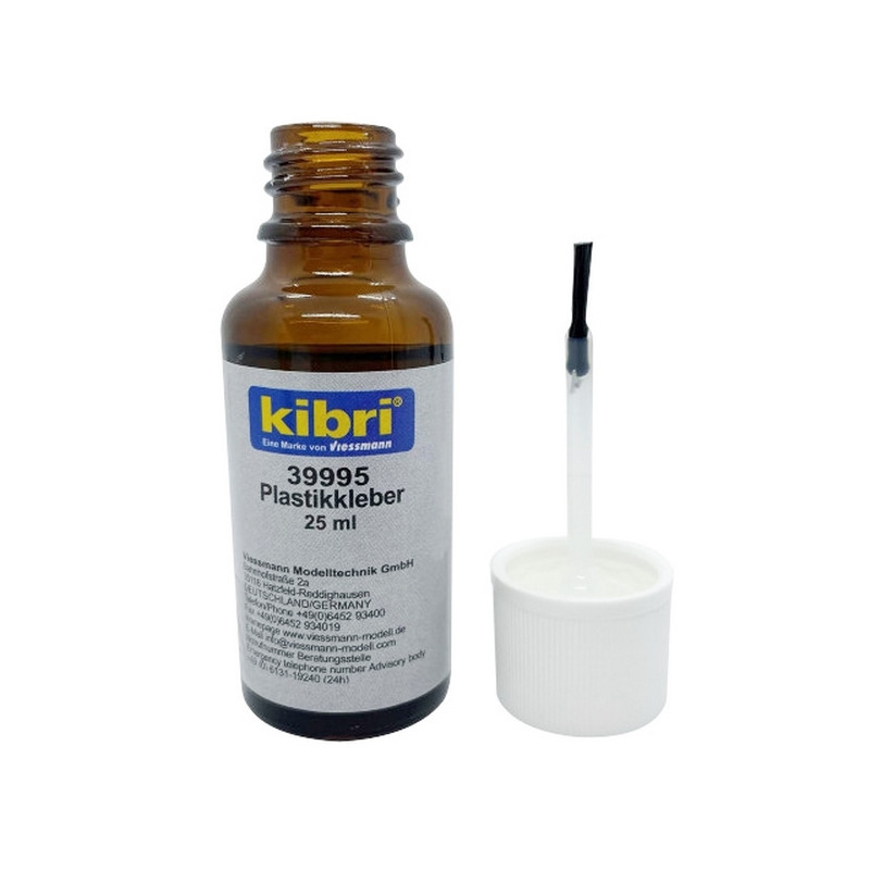 Colle pour maquette avec pinceau 25ml - 22.5g-KIBRI 39995