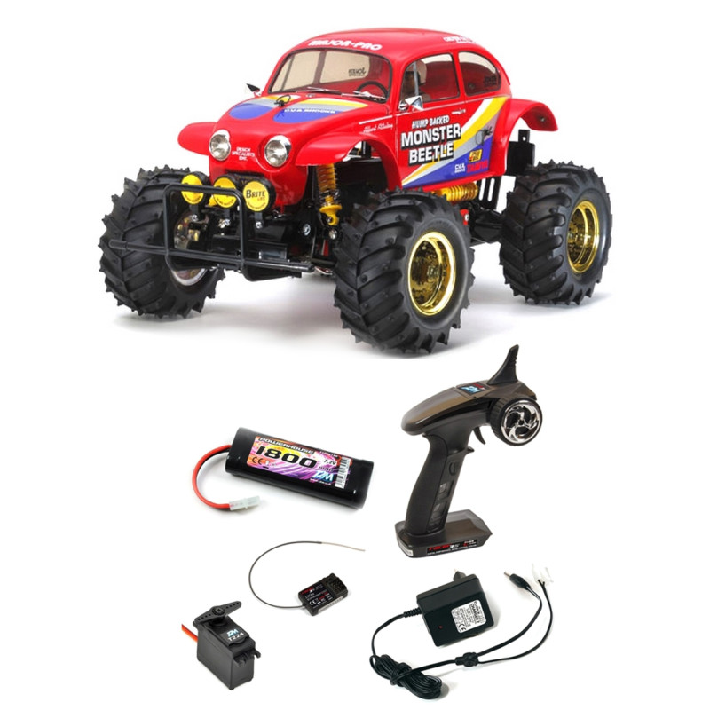 Pack VW Monster Beetle 2WD Kit - 1/10 - TAMIYA 58618 PCK Pack VW Monster Beetle 2WD Kit - 1/10 - TAMIYA 58618 PCK