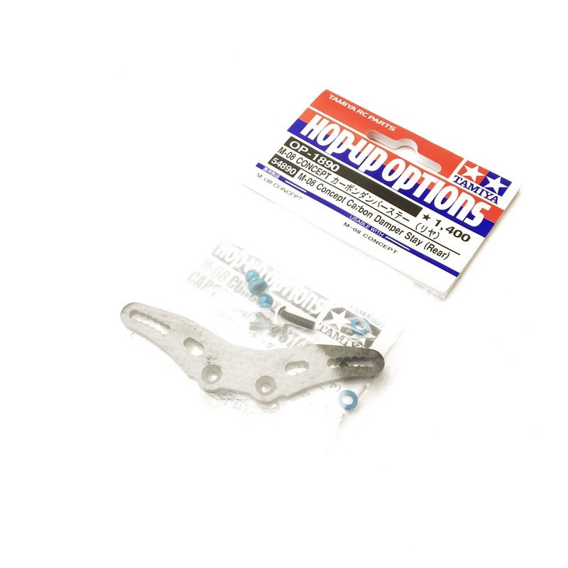 Support amortisseur arr carbone M08 - 1/10 - TAMIYA 54890