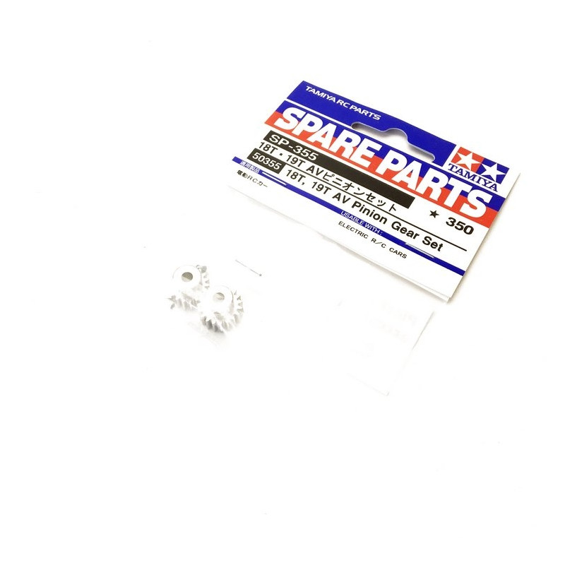 Pignons moteur 18/19T 0,6 - 1/10 - TAMIYA 50355