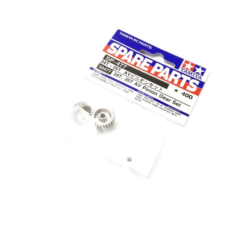 Pignons moteur 24/25T 0,6 - 1/10 - TAMIYA 50477