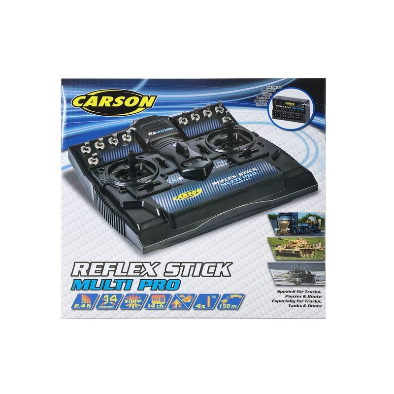 Radio 14 voies FS Reflex Stick Multi Pro 2.4G - CARSON 500501003