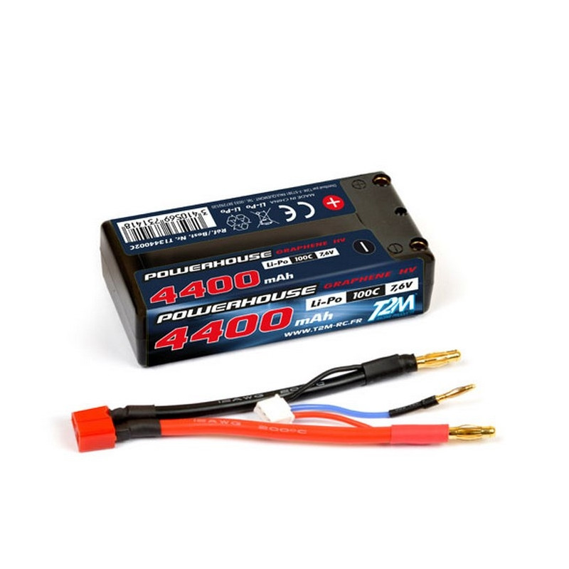 Accu Li-Po 4400 mAh HV 7.6v - T2M T1344002C