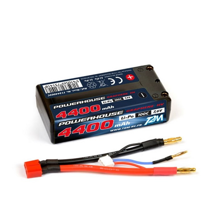 Accu Li-Po 4400 mAh HV 7.6v - T2M T1344002C