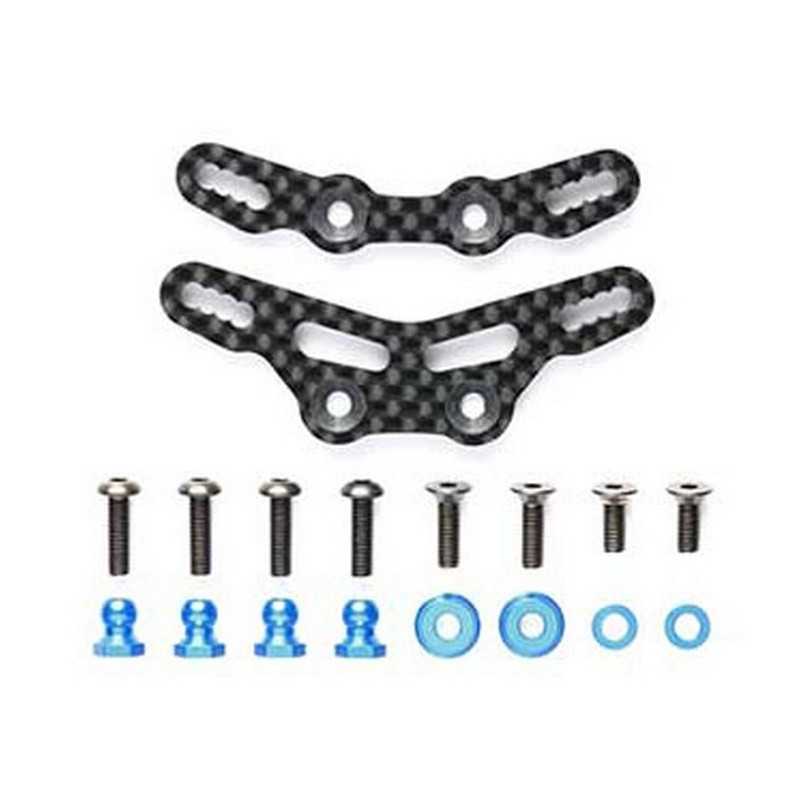 Supports amortisseur carbone M07 - 1/10 - TAMIYA 54790