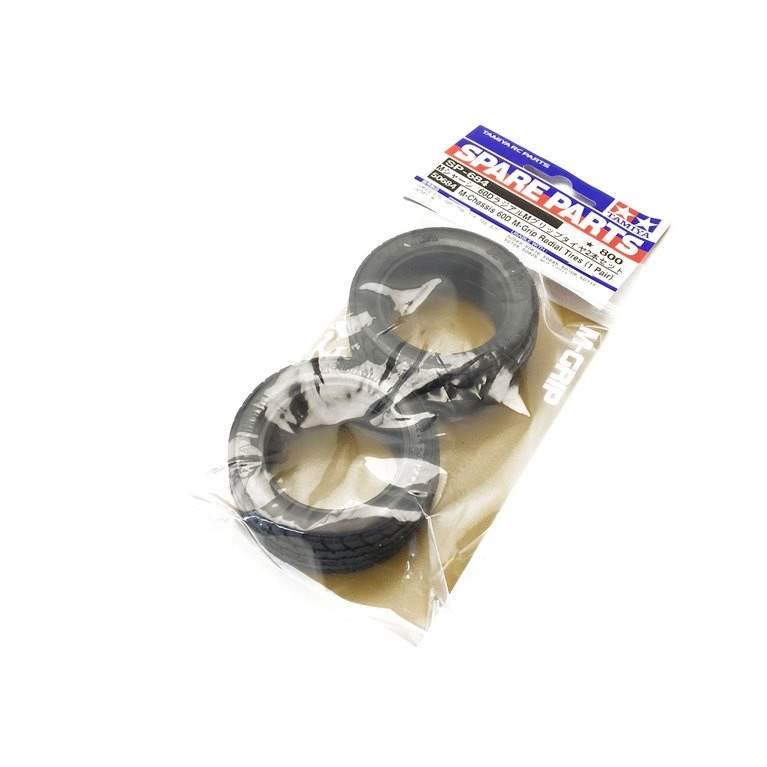 2 pneus à structure radiale 60D M-Grip - 1/10 - TAMIYA 50684