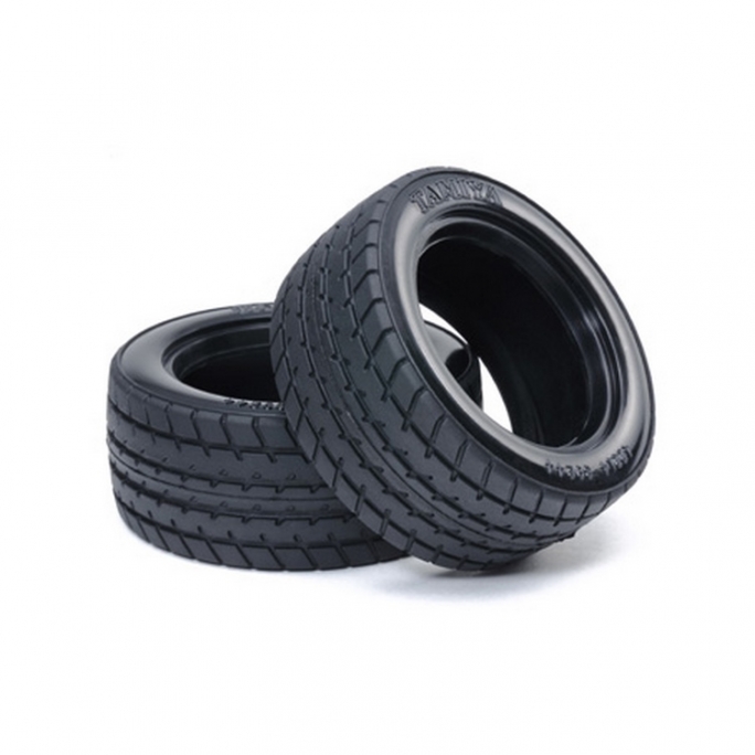 2 pneus à structure radiale SOFT 60D- 1/10 - TAMIYA 54995