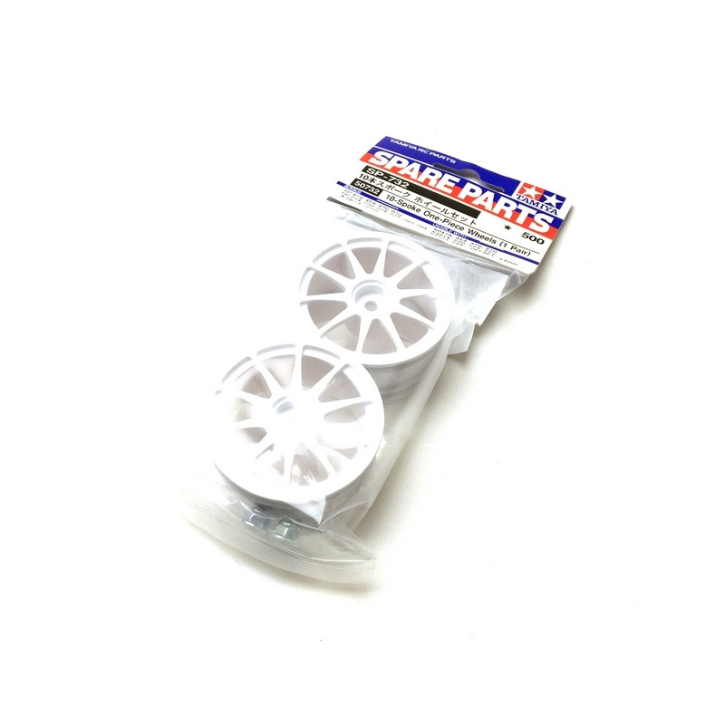 2 Jantes 26 mm 10 branches blanche - 1/10 - TAMIYA 50732