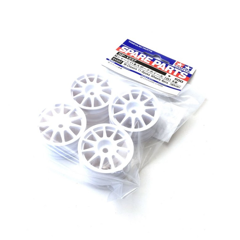 4 Jantes blanches 11 branches Suzuki Swift S1600 M05 - 1/10 - TAMIYA 51237