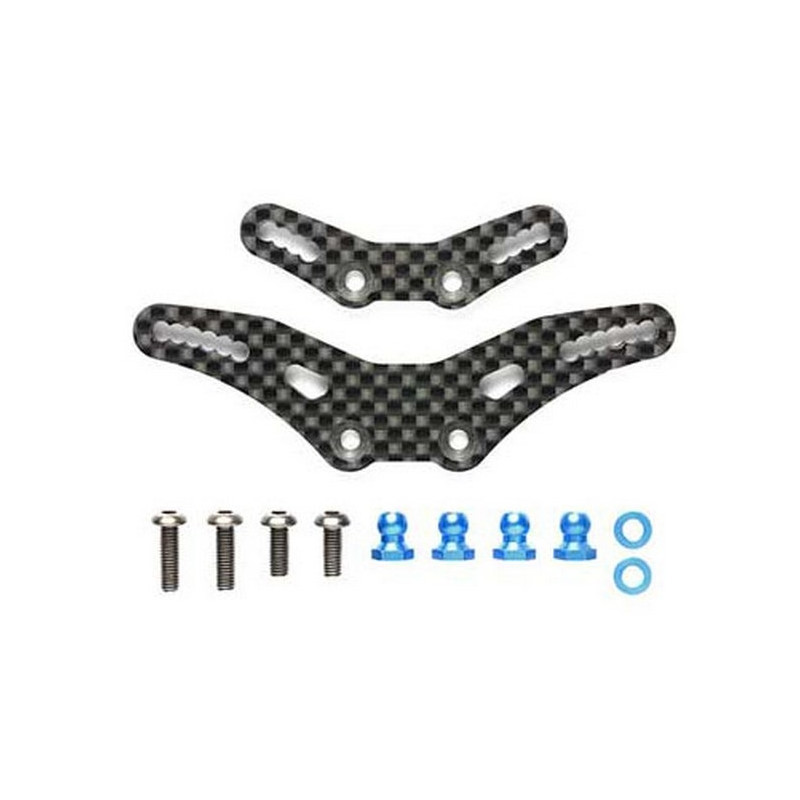 Kit D'Entretoises En Aluminium Tamiya 95442 - Lot De 12 Pièces (6/7,6/3/1/5,2 Mm)