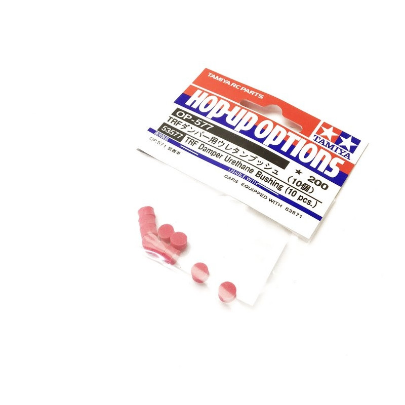 10 Bagues en mousse rouge pour amortisseur TRF - 1/10 - TAMIYA 53577