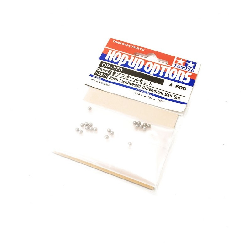 10 billes pour différentiel 3 mm allégées - 1/10 - TAMIYA 53379