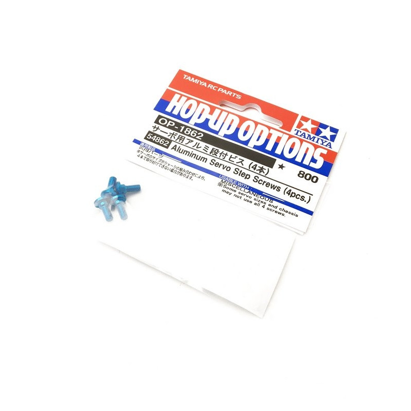 4 Vis de maintien servo en aluminium - 1/10 - TAMIYA 54862