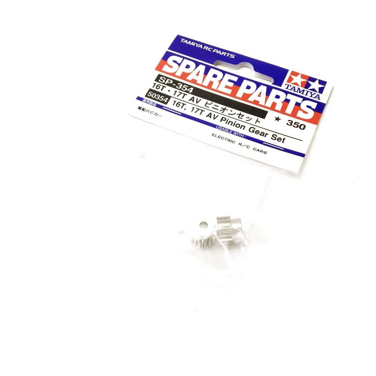 Pignons moteur 16/17T 0,6 - 1/10 - TAMIYA 50354