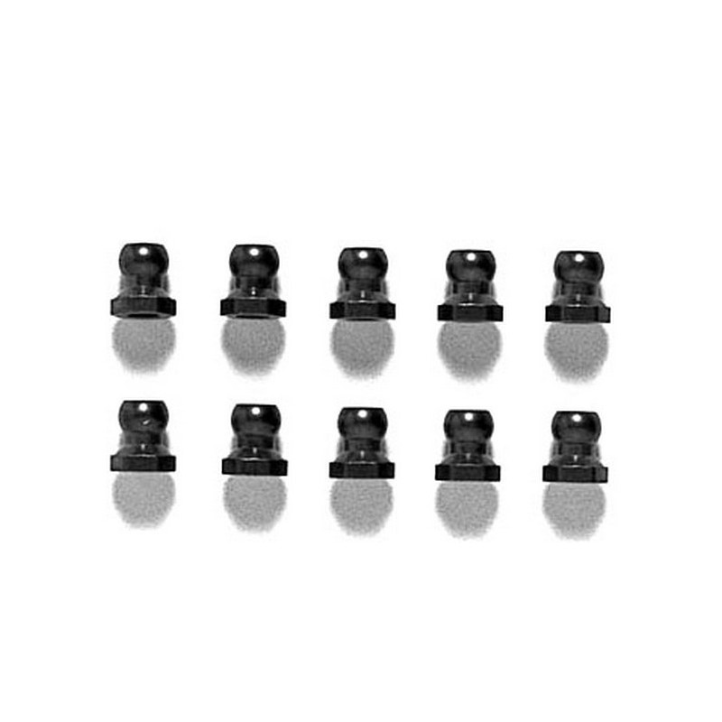 5 Rotules écrou aluminium 5  mm traitement fluorine - 1/10 - TAMIYA 53599