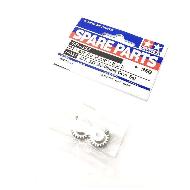 Pignons moteur 22T/23T 0,6 - 1/10 - TAMIYA 50357