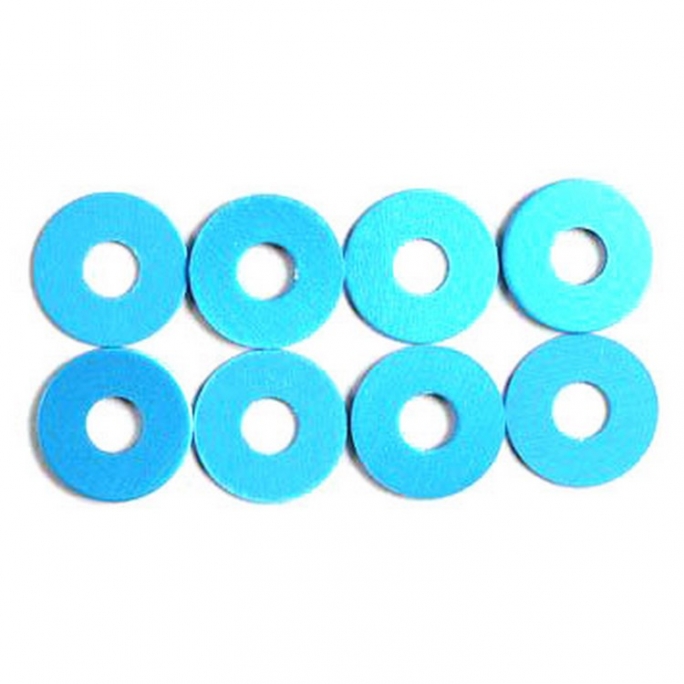 8 Entretoises de roues bleues 11,5 x 0,5 mm - 1/10 - TAMIYA 53646