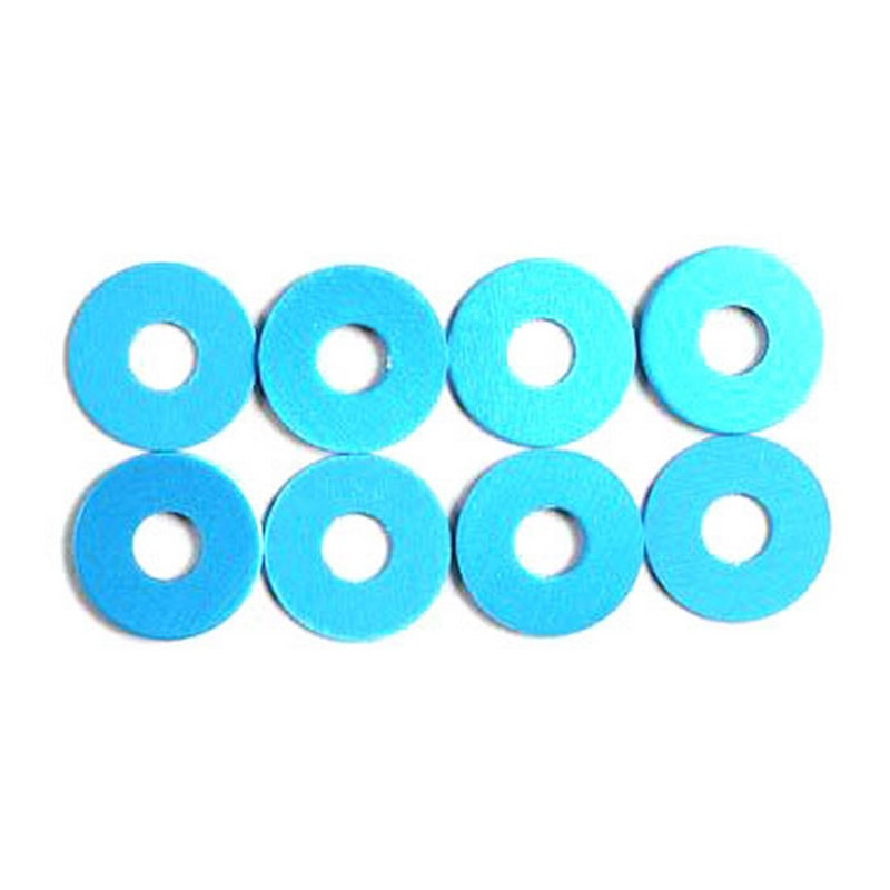 8 Entretoises de roues bleues 11,5 x 0,5 mm - 1/10 - TAMIYA 53646