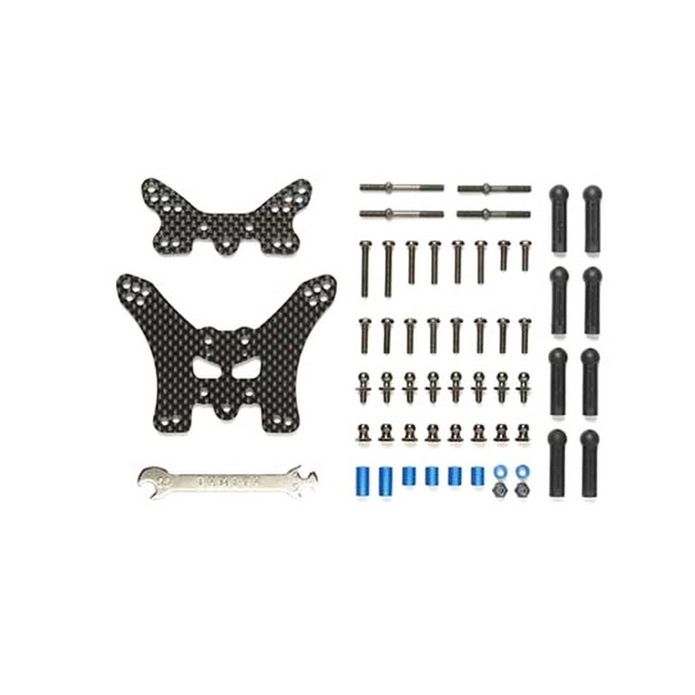 Supports amortisseur carbone TT02B - 1/10 - TAMIYA 54754