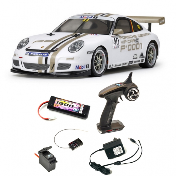 Pack Porsche 911 - 997 GT3 Cup VIP 2008 TT01E Kit - 1/10 - TAMIYA 47429PCK