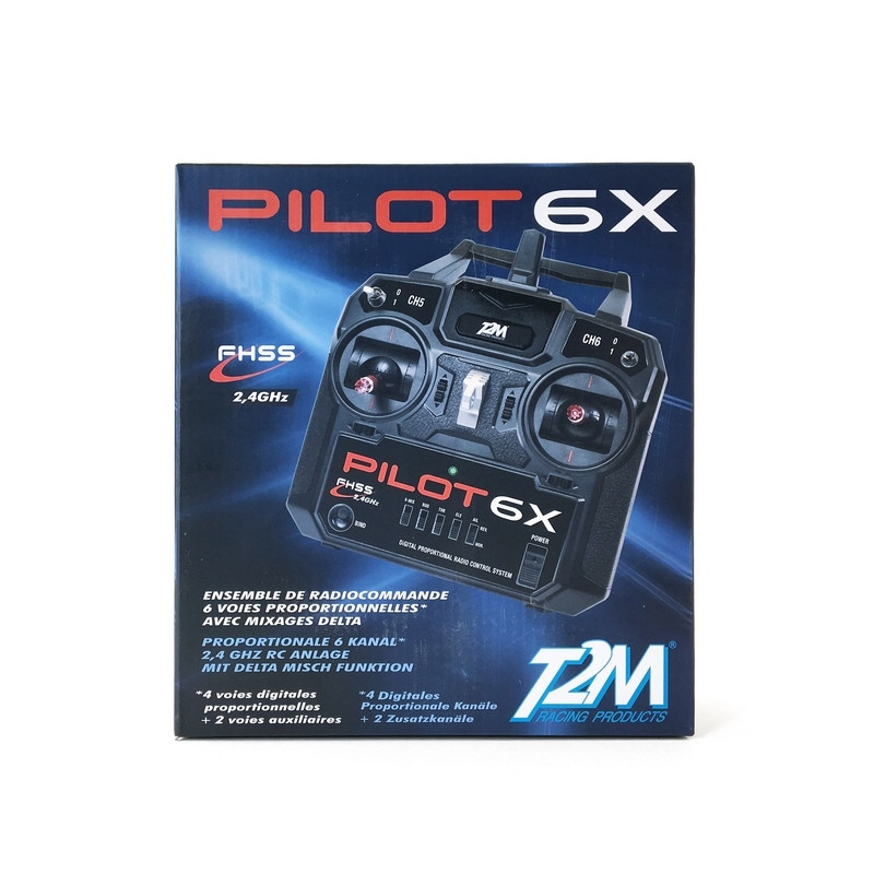 Radiocommande Pilot, 6 voies 2.4GHz - T2M T3424