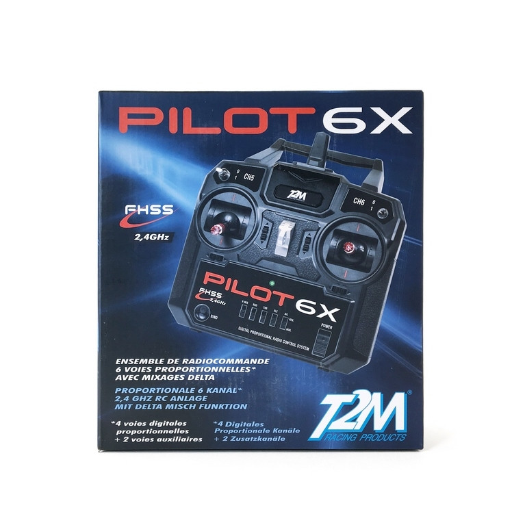 Radiocommande Pilot, 6 voies 2.4GHz - T2M T3424