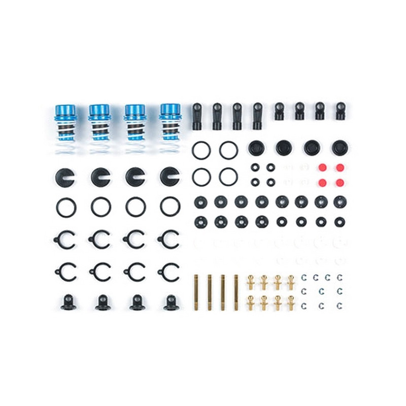 YOSOO Amortisseur RC pour TAMIYA TT-01 TT-02 TA05 TL-01 TA03 MF-01XBlue HJ011 - Auto YOSOO Amortisseur RC pour TAMIYA TT-01 TT-02 TA05 TL-01 TA03 MF-01XBlue HJ011 - Auto