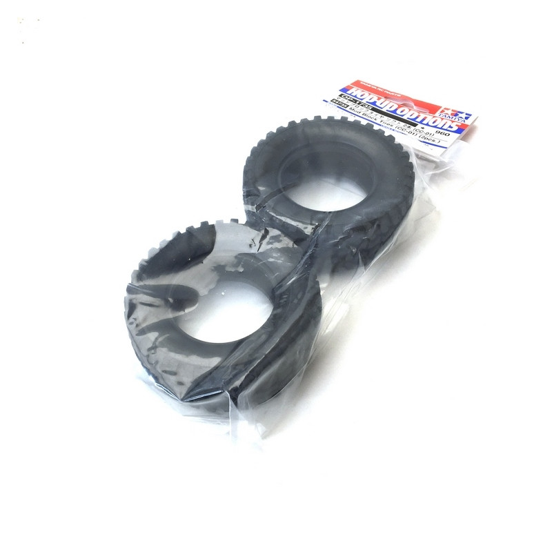 2 Pneus Mud Block soft CC01 - 1/10 - TAMIYA 54735