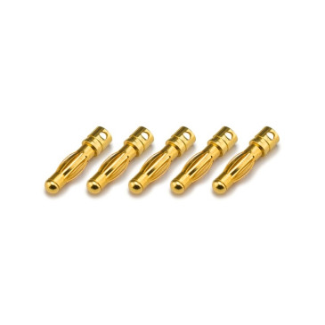 5 Prises plaquées Or PK 4 mm male - 1/10 - KONECT KN-130308-5M