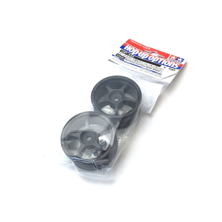 2 jantes 5 branches Noires 26 mm - 1/10 - TAMIYA 53335
