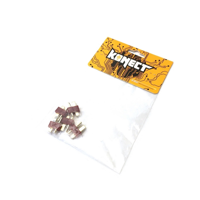 5 Prises TYPE T Male - 1/10 - KONECT KN-130310-5M