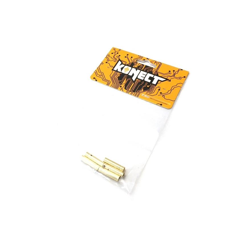 5 Prises plaquées Or PK 4 mm Femelle - 1/10 - KONECT KN-130308-5F