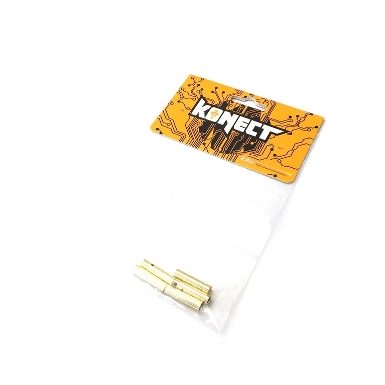 5 Prises plaquées Or PK 4 mm Femelle - 1/10 - KONECT KN-130308-5F