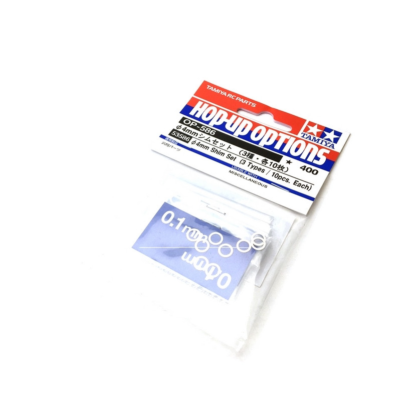 30 cales 4 mm (10 x 3 épaisseurs) - 1/10 - TAMIYA 53586