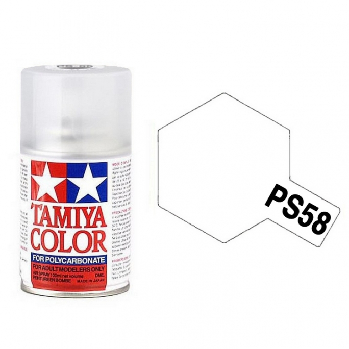 Vernis Nacré Brillant Polycarbonate Spray de 100ml-TAMIYA PS58