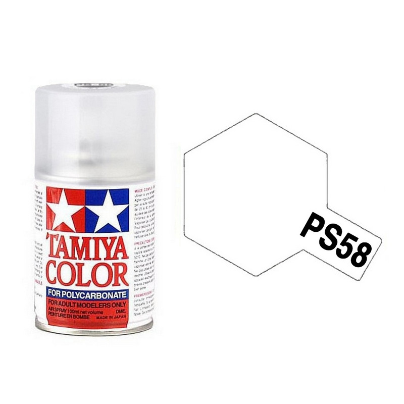 Vernis Nacré Brillant Polycarbonate Spray de 100ml-TAMIYA PS58