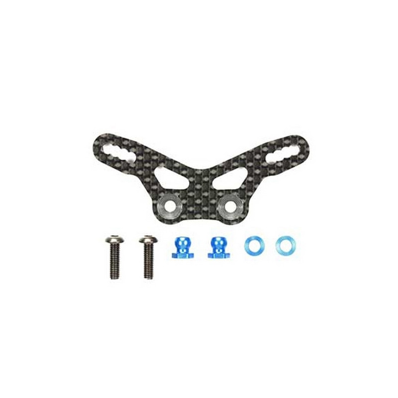 Support amortisseur arr carbone M07 - 1/10 - TAMIYA 54762