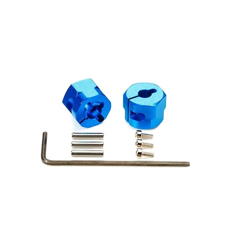 Hexagones de roue ep. 9 mm aluminium GF01 WR 02 - 1/10 - TAMIYA 54610