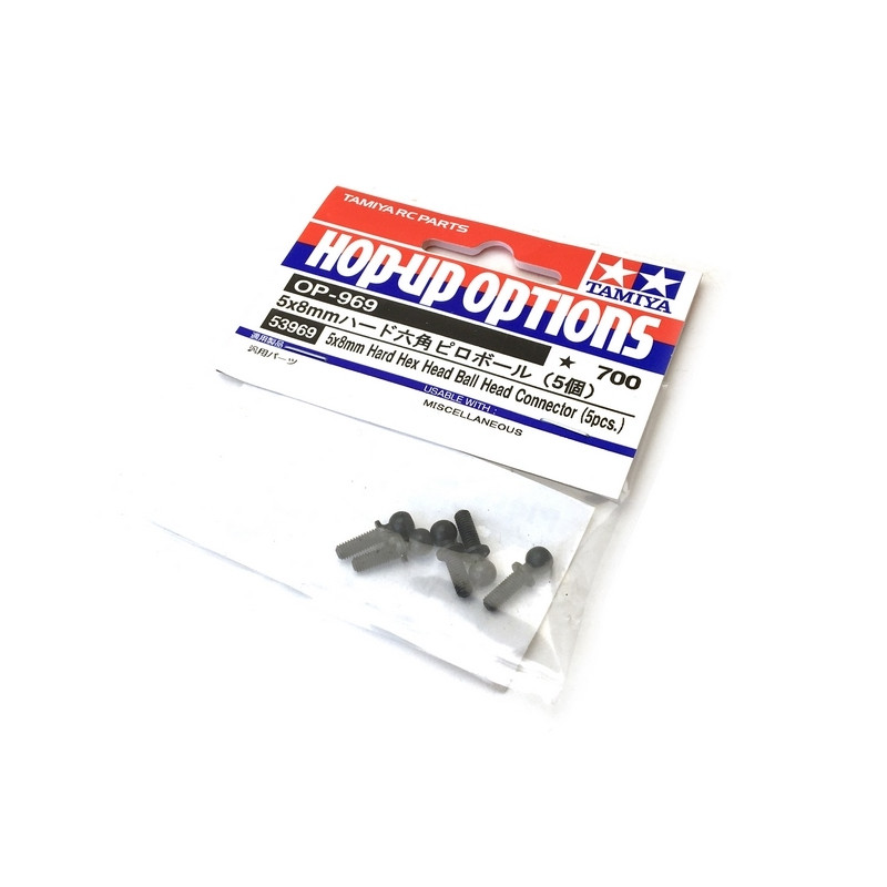 5 Rotules acier 5 x 8 mm - 1/10 - TAMIYA 53969