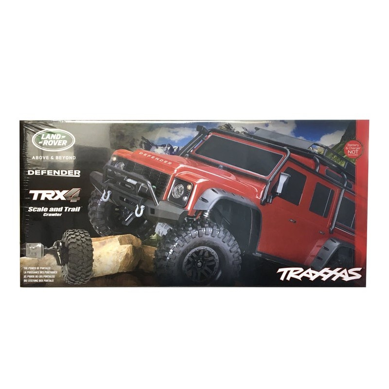 Land Rover Defender TRX-4 4WD Rouge-1/10-TRAXXAS TRX82056-4