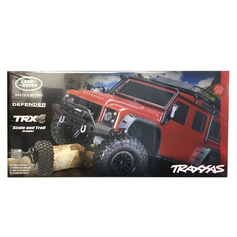 Land Rover Defender TRX-4 4WD Rouge-1/10-TRAXXAS TRX82056-4