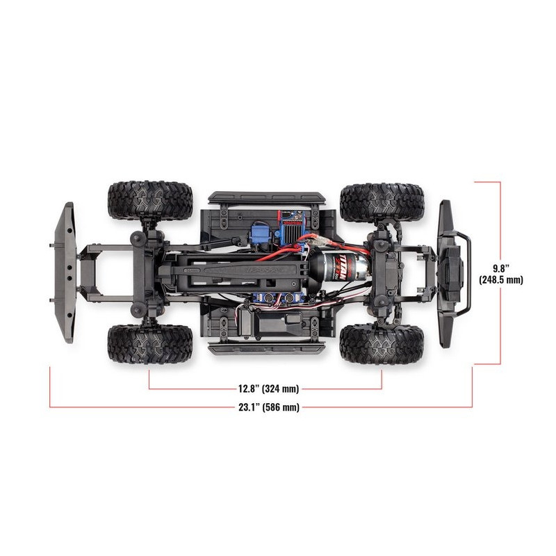 Land Rover Defender TRX-4 4WD Rouge-1/10-TRAXXAS TRX82056-4