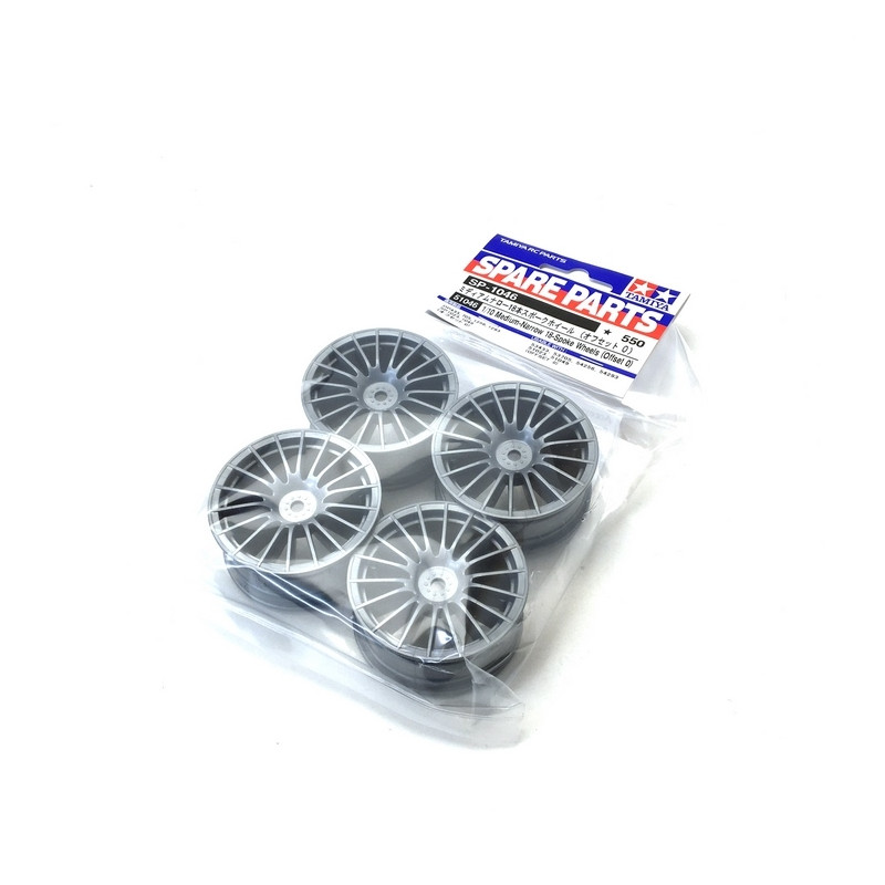 4 Jantes 24,6 mm 18 branches - 1/10 - TAMIYA 51046