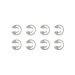 8 Circlips 2mm - 1/10 - TAMIYA 84171
