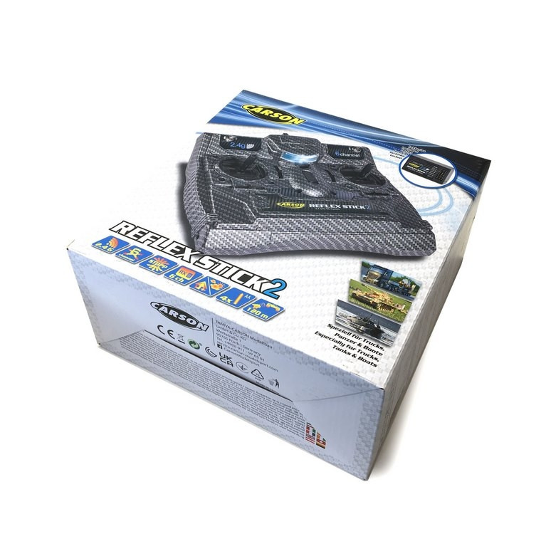 Radio 6 voies "Extreme Carbon" FS Reflex Stick II 2.4G - CARSON 500501007