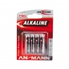 4 piles Alkaline LR03, AAA, 1.5V - ANSMANN 500609044