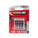 4 piles Alkaline LR03, AAA, 1.5V - ANSMANN 500609044