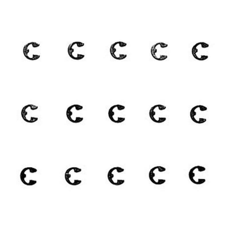 15 Circlips 2mm - 1/10 - TAMIYA 50588