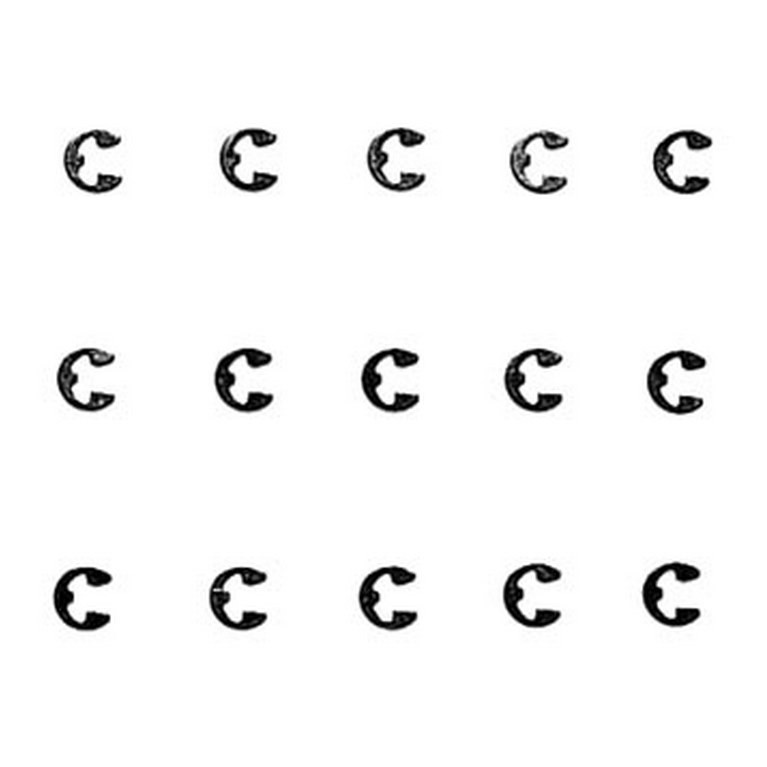 15 Circlips 2mm - 1/10 - TAMIYA 50588